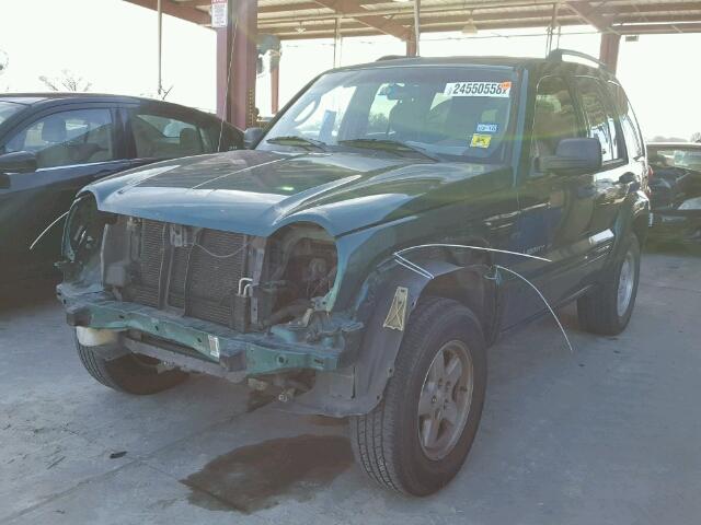 1J4GK58K53W724791 - 2003 JEEP LIBERTY LI GREEN photo 2