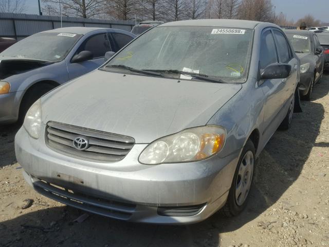 1NXBR32E14Z259339 - 2004 TOYOTA COROLLA CE SILVER photo 2