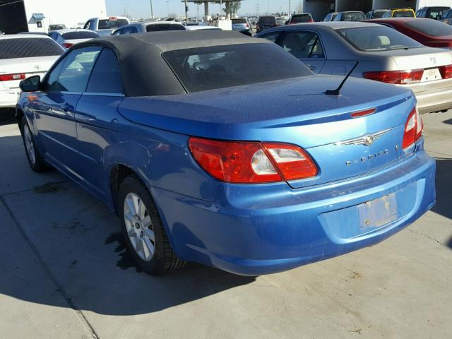 1C3LC45K58N674783 - 2008 CHRYSLER SEBRING BLUE photo 3