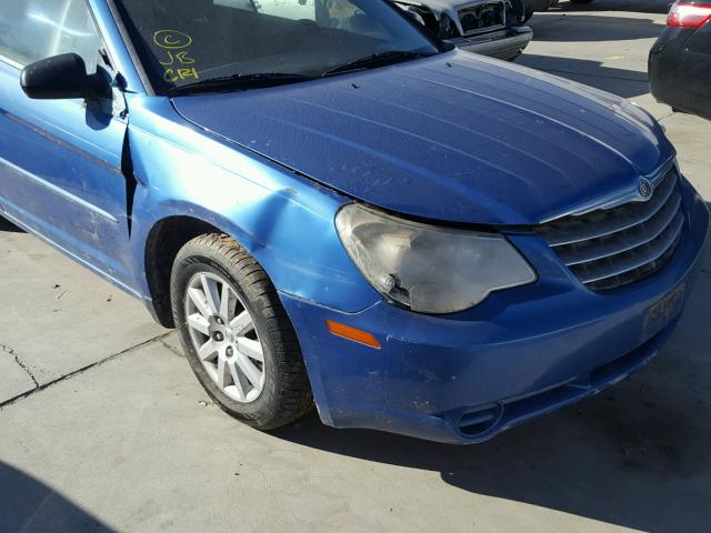 1C3LC45K58N674783 - 2008 CHRYSLER SEBRING BLUE photo 9