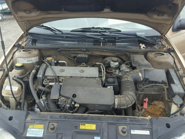 1G1JF12T4W7173626 - 1998 CHEVROLET CAVALIER Z GOLD photo 7