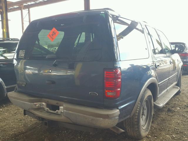 1FMRU17L72LA27825 - 2002 FORD EXPEDITION BLUE photo 4