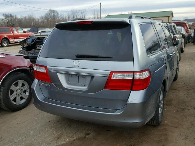 5FNRL38437B021735 - 2007 HONDA ODYSSEY EX SILVER photo 4