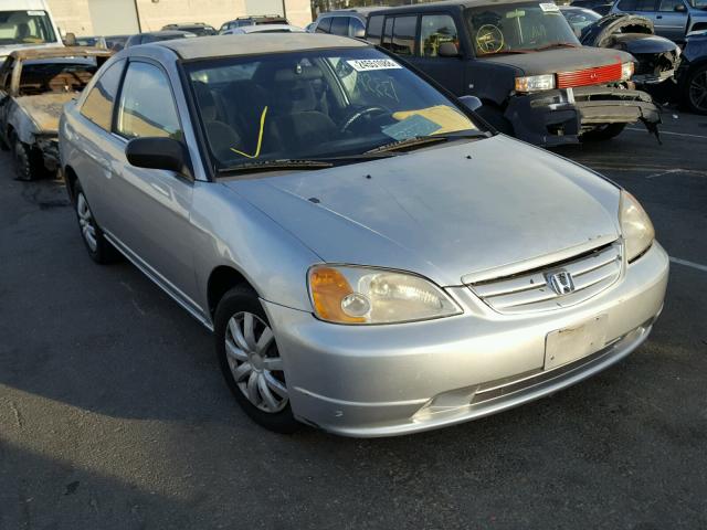 1HGEM22552L012453 - 2002 HONDA CIVIC LX GRAY photo 1