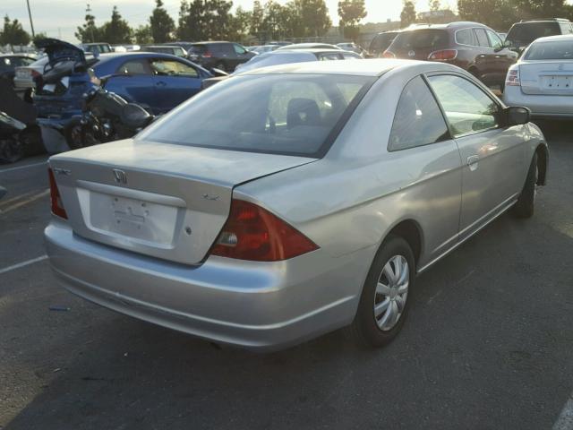 1HGEM22552L012453 - 2002 HONDA CIVIC LX GRAY photo 4