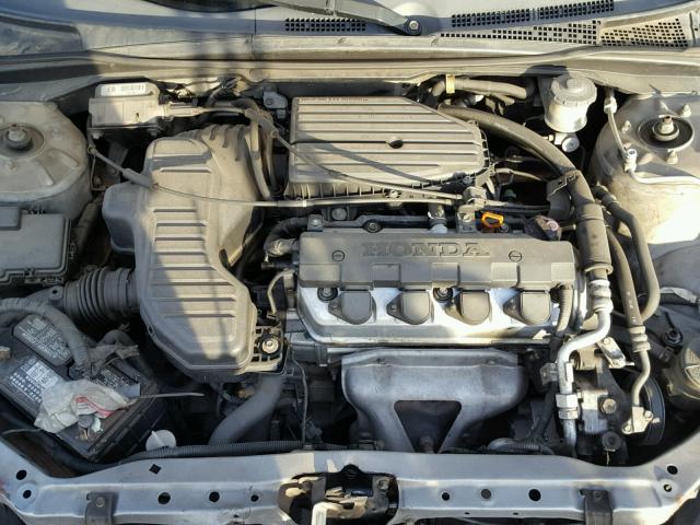 1HGEM22552L012453 - 2002 HONDA CIVIC LX GRAY photo 7