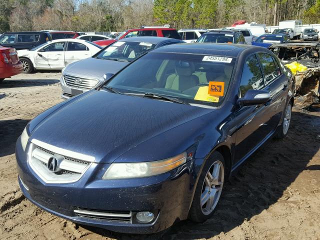 19UUA66247A048195 - 2007 ACURA TL BLUE photo 2