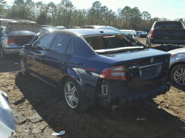 19UUA66247A048195 - 2007 ACURA TL BLUE photo 3