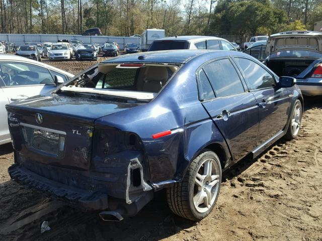 19UUA66247A048195 - 2007 ACURA TL BLUE photo 4