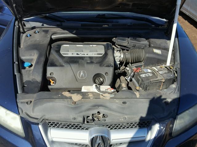 19UUA66247A048195 - 2007 ACURA TL BLUE photo 7