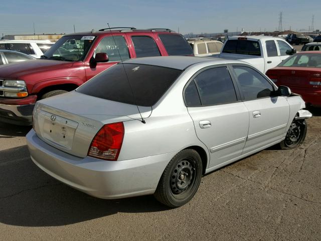 KMHDN46D66U268844 - 2006 HYUNDAI ELANTRA GL SILVER photo 4