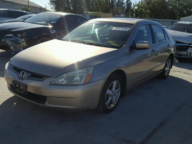 1HGCM56834A050887 - 2004 HONDA ACCORD EX BEIGE photo 2