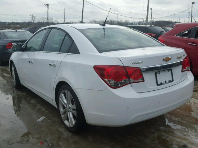 1G1PH5SC6C7329897 - 2012 CHEVROLET CRUZE LTZ WHITE photo 3