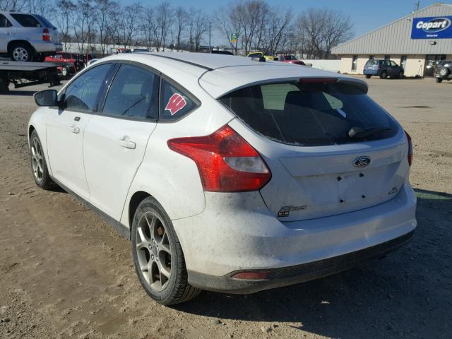 1FADP3K21EL263025 - 2014 FORD FOCUS SE WHITE photo 3