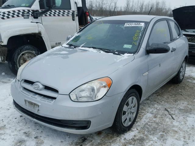 KMHCM36C19U114255 - 2009 HYUNDAI ACCENT GS GRAY photo 2