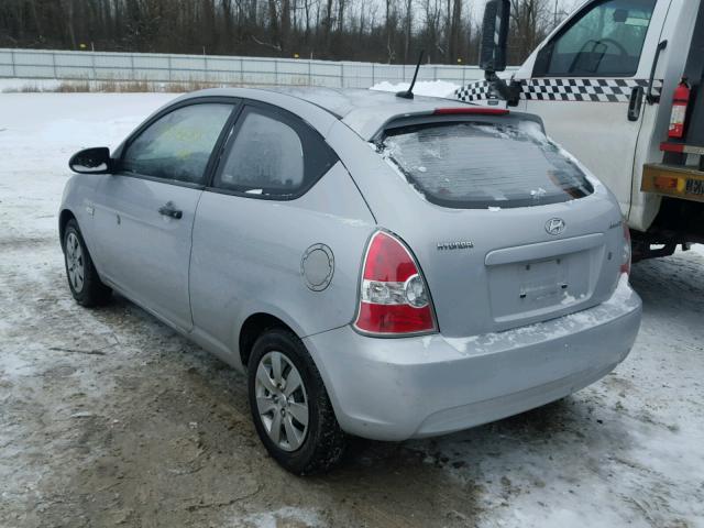 KMHCM36C19U114255 - 2009 HYUNDAI ACCENT GS GRAY photo 3