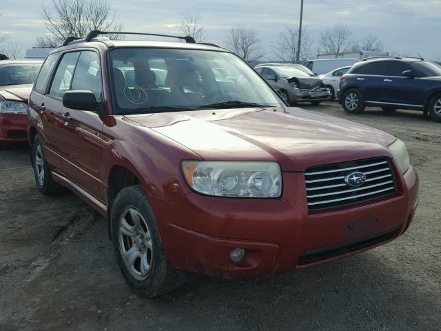 JF1SG63636H724448 - 2006 SUBARU FORESTER 2 RED photo 1