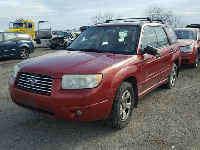 JF1SG63636H724448 - 2006 SUBARU FORESTER 2 RED photo 2