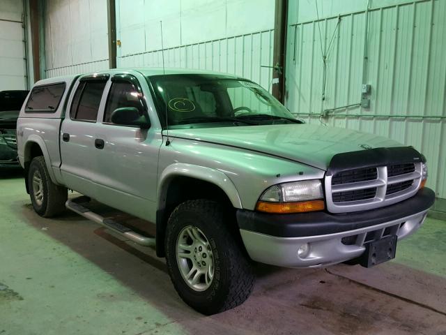 1D7HG38N23S149430 - 2003 DODGE DAKOTA QUA SILVER photo 1