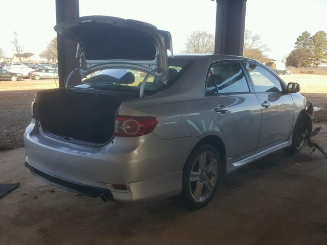 5YFBU4EE9DP094318 - 2013 TOYOTA COROLLA BA GRAY photo 4