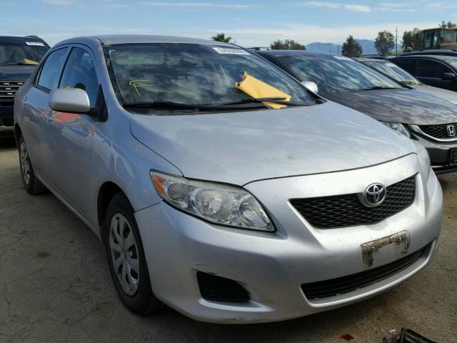 1NXBU4EE7AZ201666 - 2010 TOYOTA COROLLA BA SILVER photo 1