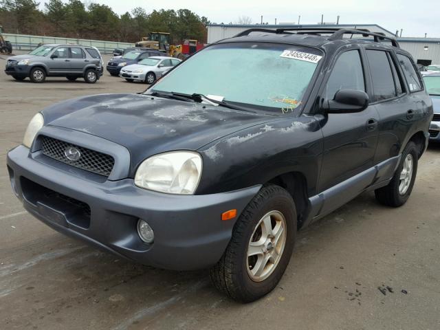 KM8SC13D84U756254 - 2004 HYUNDAI SANTA FE G BLACK photo 2