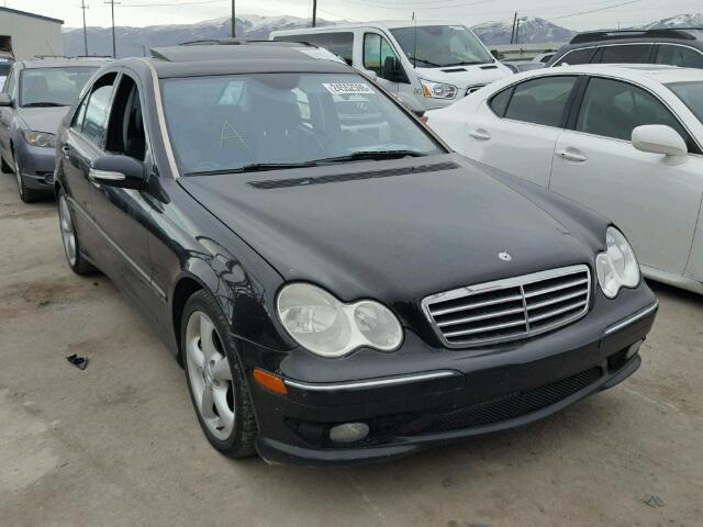 WDBRF52HX6A871673 - 2006 MERCEDES-BENZ C GENERATI BLACK photo 1