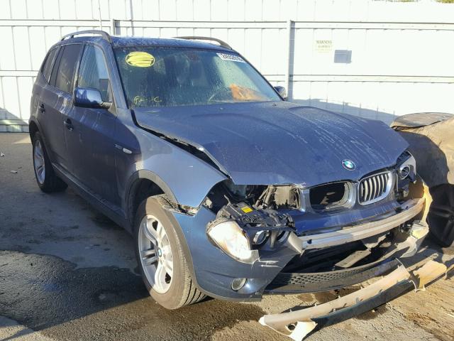 WBXPA93455WD08225 - 2005 BMW X3 3.0I BLUE photo 1