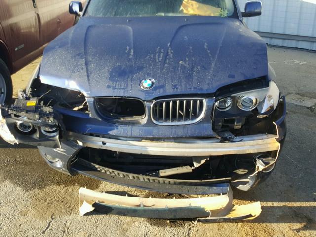 WBXPA93455WD08225 - 2005 BMW X3 3.0I BLUE photo 7