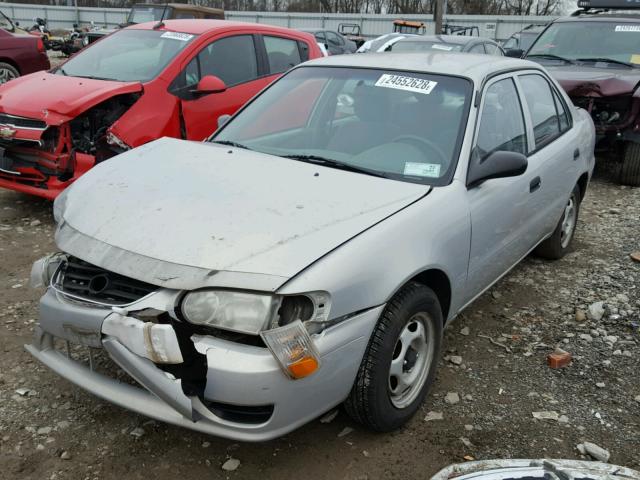 1NXBR12E51Z562348 - 2001 TOYOTA COROLLA CE SILVER photo 2