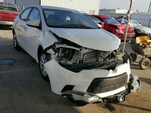 5YFBURHE7EP168054 - 2014 TOYOTA COROLLA L WHITE photo 1