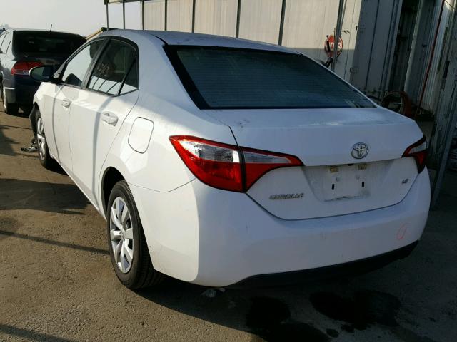 5YFBURHE7EP168054 - 2014 TOYOTA COROLLA L WHITE photo 3