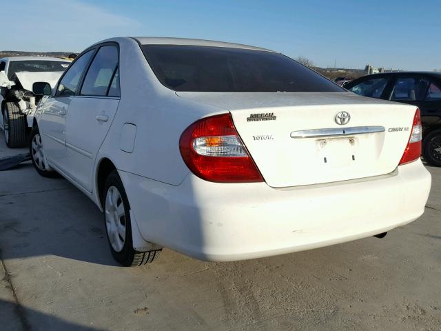 4T1BE30K93U129182 - 2003 TOYOTA CAMRY LE WHITE photo 3