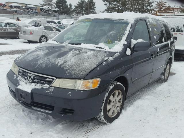 5FNRL18973B048687 - 2003 HONDA ODYSSEY EX BLUE photo 2