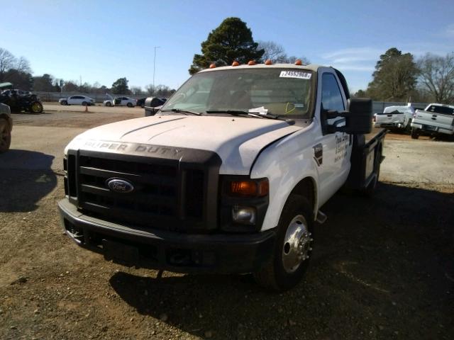 1FDWF36R28EA46276 - 2008 FORD F350 SUPER WHITE photo 2