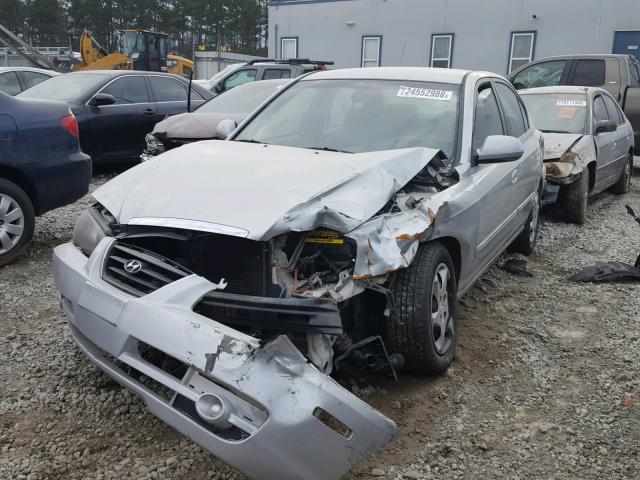 KMHDN46D94U773614 - 2004 HYUNDAI ELANTRA GL SILVER photo 2