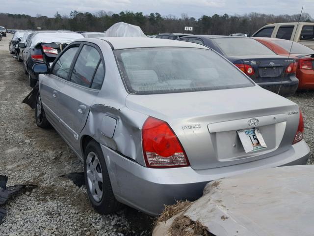 KMHDN46D94U773614 - 2004 HYUNDAI ELANTRA GL SILVER photo 3