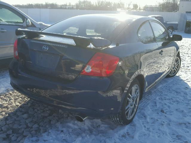 JTKDE177760084153 - 2006 TOYOTA SCION TC BLUE photo 4