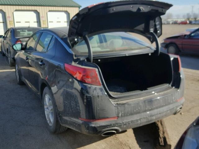 5XXGM4A76CG062849 - 2012 KIA OPTIMA LX BLACK photo 3