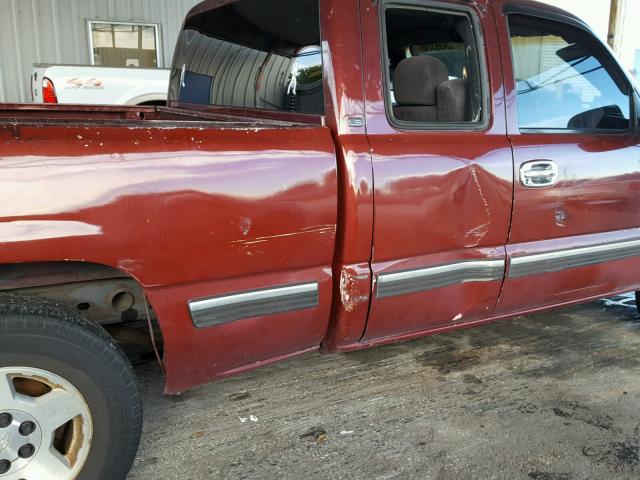 2GCEC19V211264618 - 2001 CHEVROLET SILVERADO MAROON photo 9