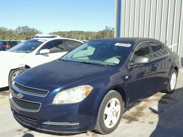 1G1ZG57B984224405 - 2008 CHEVROLET MALIBU LS BLUE photo 2