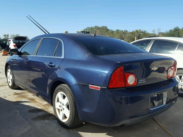 1G1ZG57B984224405 - 2008 CHEVROLET MALIBU LS BLUE photo 3