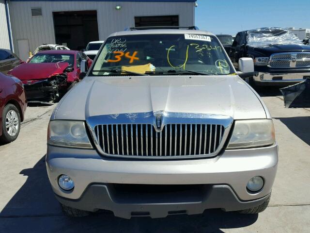 5LMEU88H94ZJ17587 - 2004 LINCOLN AVIATOR BEIGE photo 9