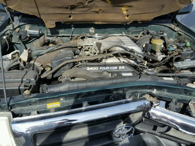 4TAWN72N0YZ668297 - 2000 TOYOTA TACOMA XTR GREEN photo 7