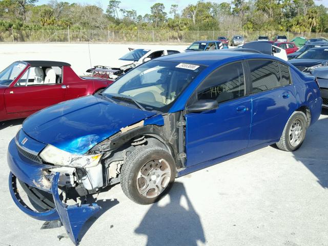 1G8AJ52F14Z112303 - 2004 SATURN ION LEVEL BLUE photo 2