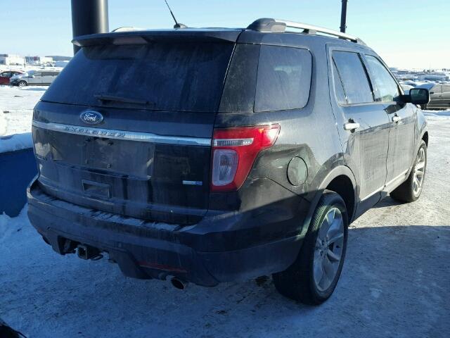 1FM5K8F81FGB76465 - 2015 FORD EXPLORER L BLACK photo 4