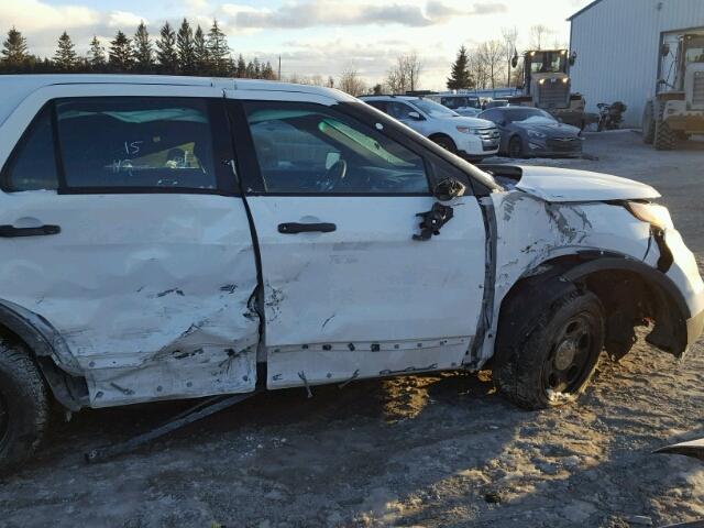 1FM5K8AR0FGB27368 - 2015 FORD EXPLORER P WHITE photo 9