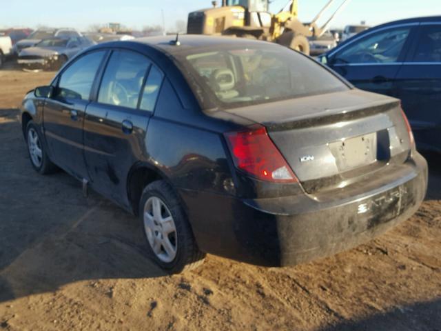 1G8AJ58F47Z189615 - 2007 SATURN ION LEVEL BLACK photo 3