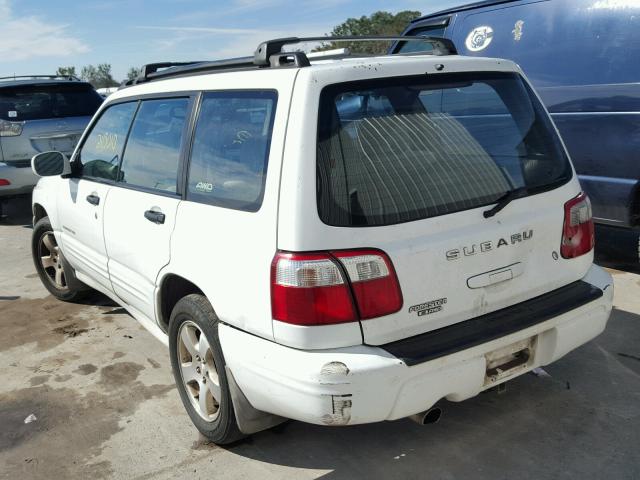 JF1SF65681H722137 - 2001 SUBARU FORESTER S WHITE photo 3