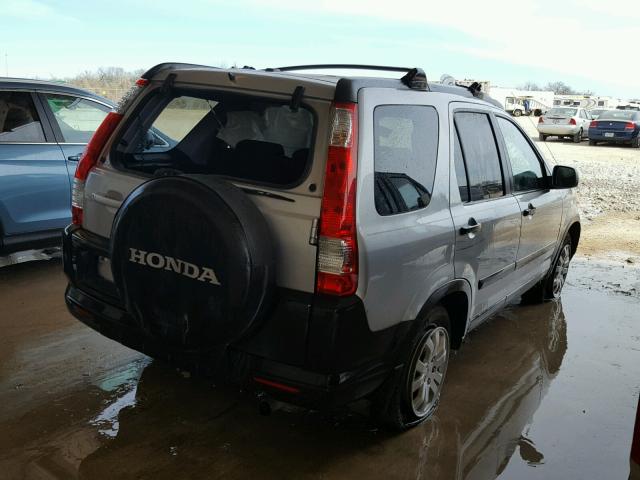 SHSRD78896U413049 - 2006 HONDA CR-V EX SILVER photo 4